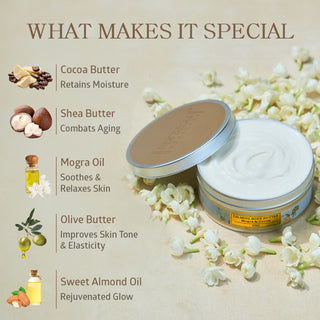 Natural Calming Body Butter with Mogra & Cocoa