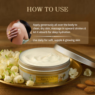 Natural Calming Body Butter with Mogra & Cocoa